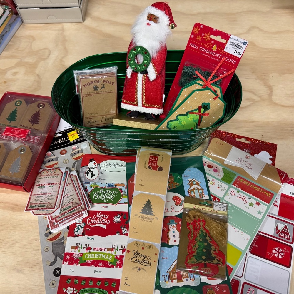 Christmas gift tag clean out.